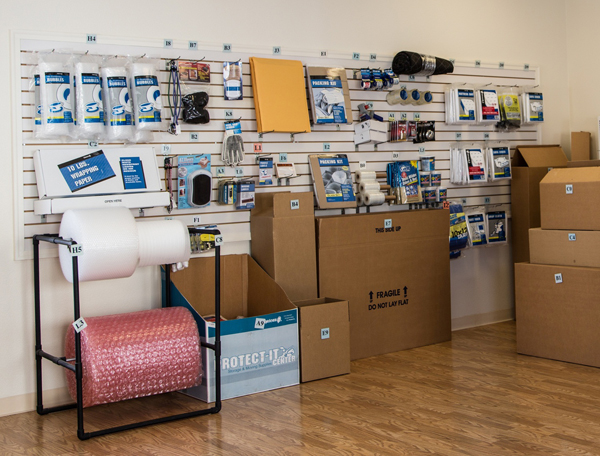 Rainbow Storage: Moving Boxes and Supplies